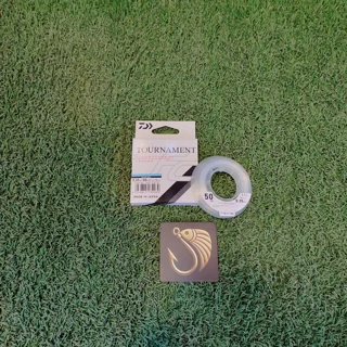 نخ فلورو کربن ماهیگیری برند تورنومنت متراژ 50 متر سایز 0.40