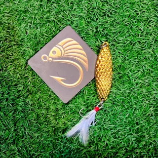 قاشقک ماهیگیری برند بندائو طرح طلایی پولکی 20 گرم