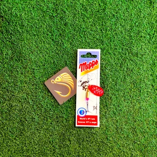 لانسه یا پرک ماهیگیری برند مپس طرح قرمز خال مشکی سایز 3