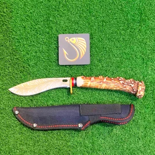 چاقوی طبیعت گردی برند شاخ گوزنی پهن ضامن دار