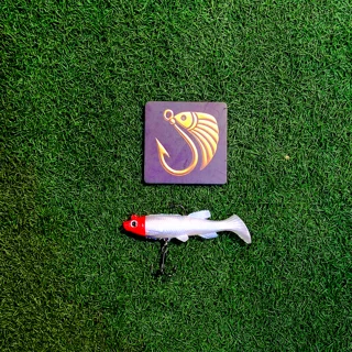 ماهی ژله ای ماهیگیری برند هانگ ژِانگ مدل RED HEAD دم  پهن