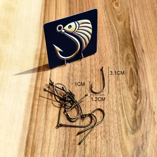 قلاب ماهیگیری برند vmc مدل پایه بلند پشت خاردار طلایی سایز 1