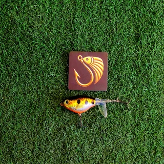 لور دم چرخان دو تیکه top water ماهیگیری برند کایدا  8سانت 11گرم