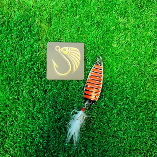 قاشقک ماهیگیری برند اوساکو طرح نقره ای با خطوط قرمز 20 گرمی