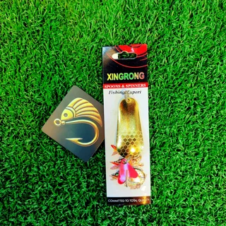 قاشقک ماهیگیری برند ژینگ رانگ طرح طلایی 18 گرمی