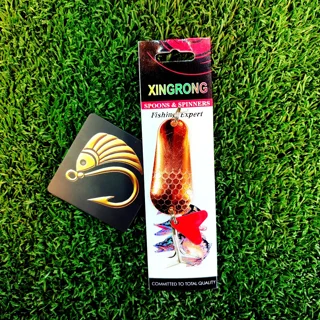 قاشقک ماهیگیری برند ژینگ رانگ طرح مسی  18 گرمی