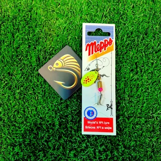 لانسه یا پرک ماهیگیری  برند مپس طرح سبز فسفری خال قرمز سایز 2