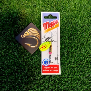 لانسه یا پرک ماهیگیری  برند مپس طرح سبز فسفری خال قرمز سایز 3