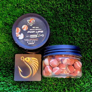 بویله ماهیگیری برند آنزو مدل پاپ آپ طعم زرد چوبه اسکوئید سایز 16 ML